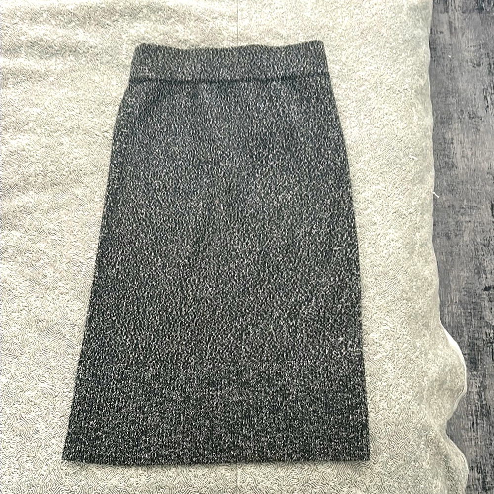 Club Monaco Charcoal Gray, Pull-on, Knit Pencil Skirt, High Waist XS/P, Like New